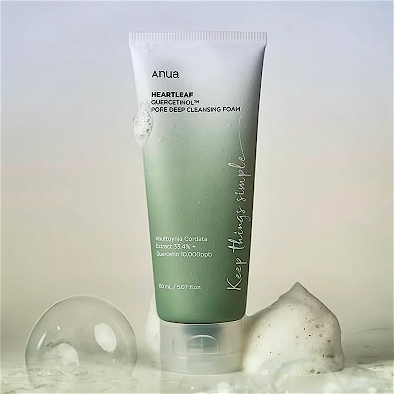 Anua - Heartleaf Quercetinol Pore Deep Cleansing Foam 150ml