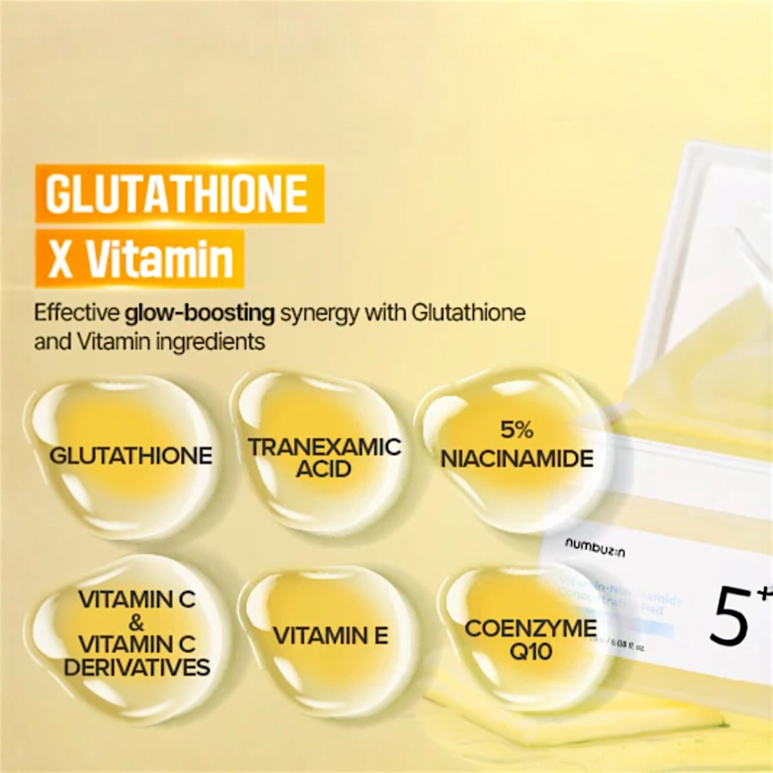 Numbuzin - No.5 Vitamin-Niacinamide Concentrated Pad 70pz
