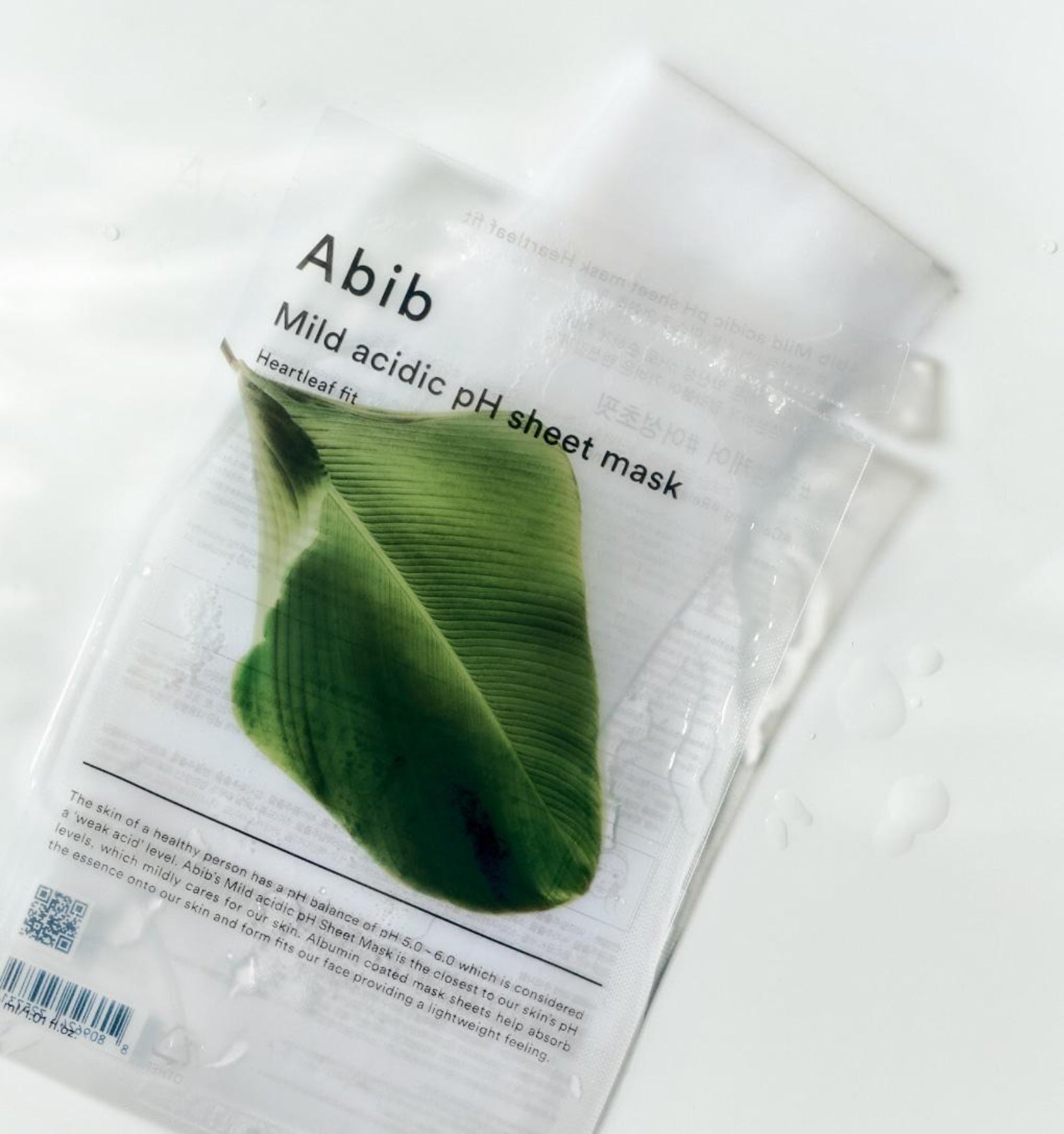 Abib - Mild acidic pH sheet mask Heartleaf fit x 1