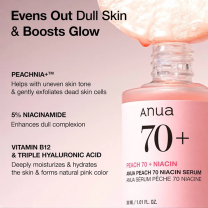 ANUA - Peach 70% Niacinamide Serum 30ml