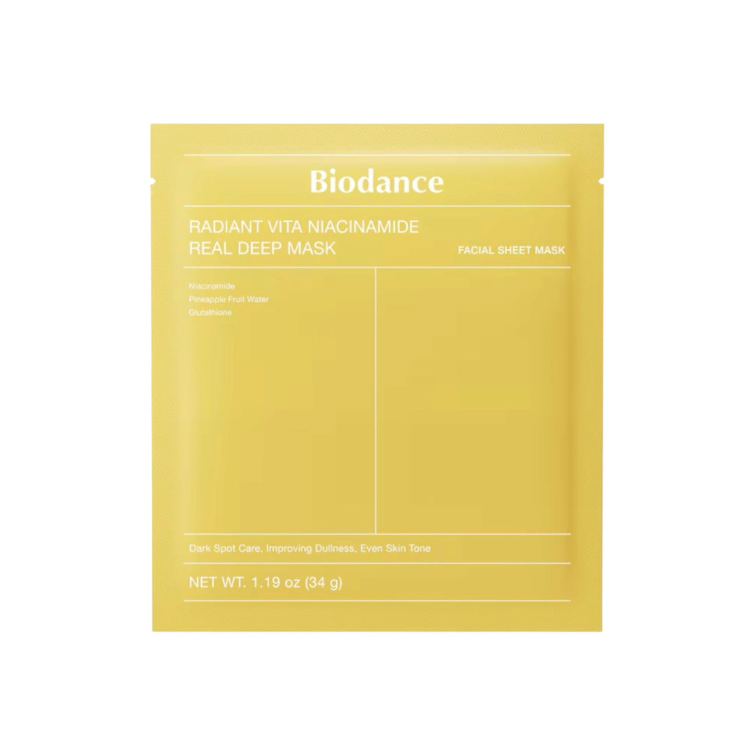Biodance - Radiant Vita Niacinamide Real Deep Mask 1 pezzo