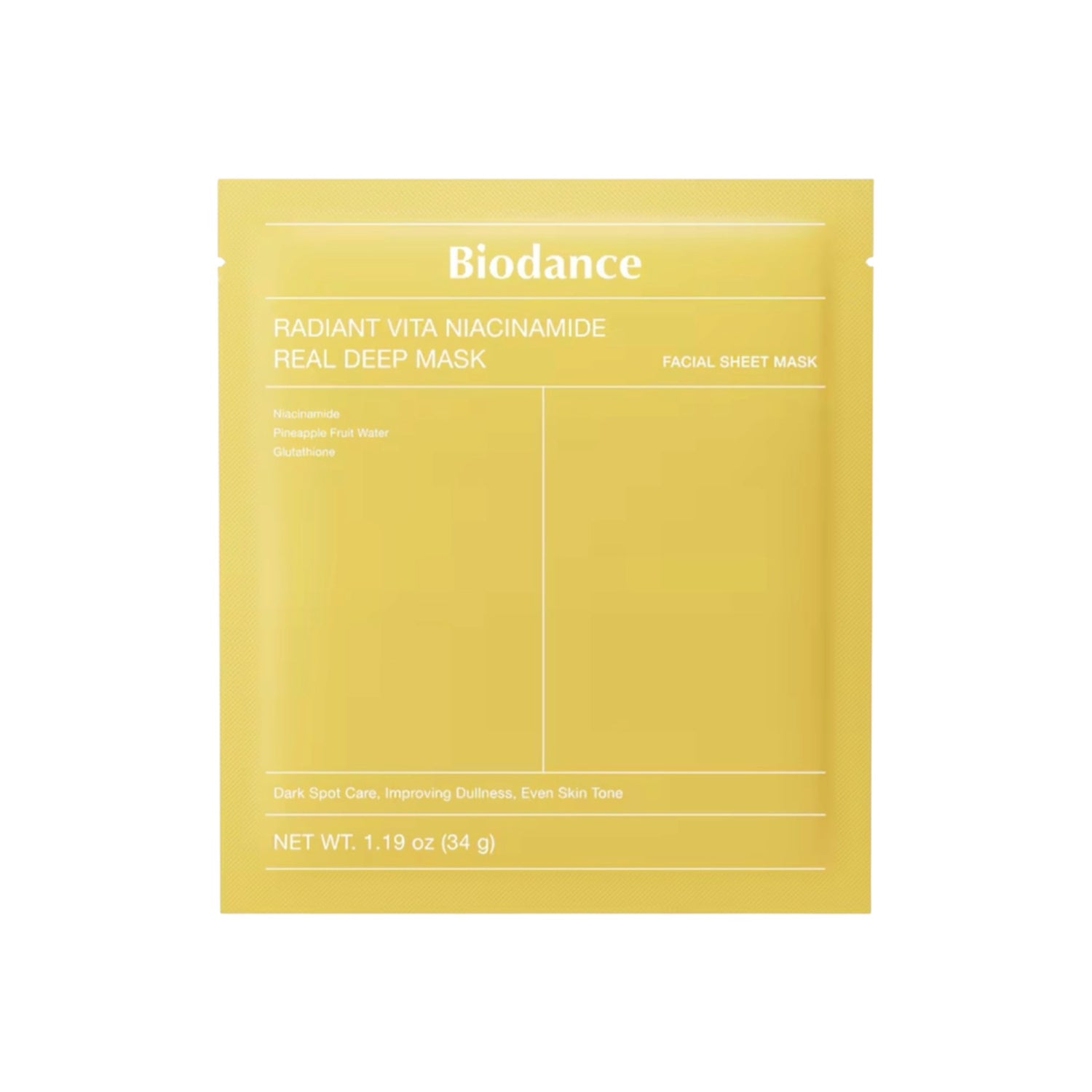 Biodance - Radiant Vita Niacinamide Real Deep Mask 1 pezzo