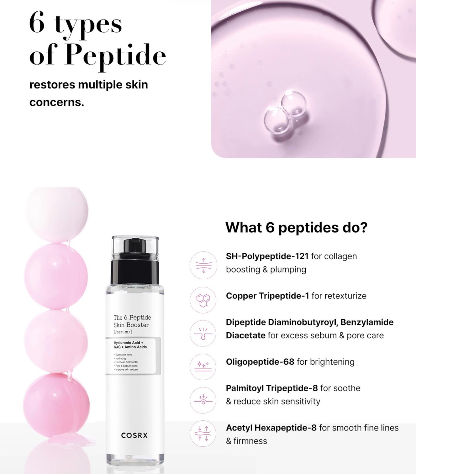 COSRX - The 6 Peptide Skin Booster Serum 150mL